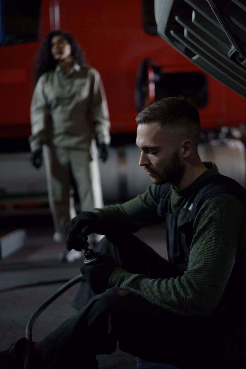 Aussie Carpet Cleaning technician using truck mounted carpet cleaning equipment